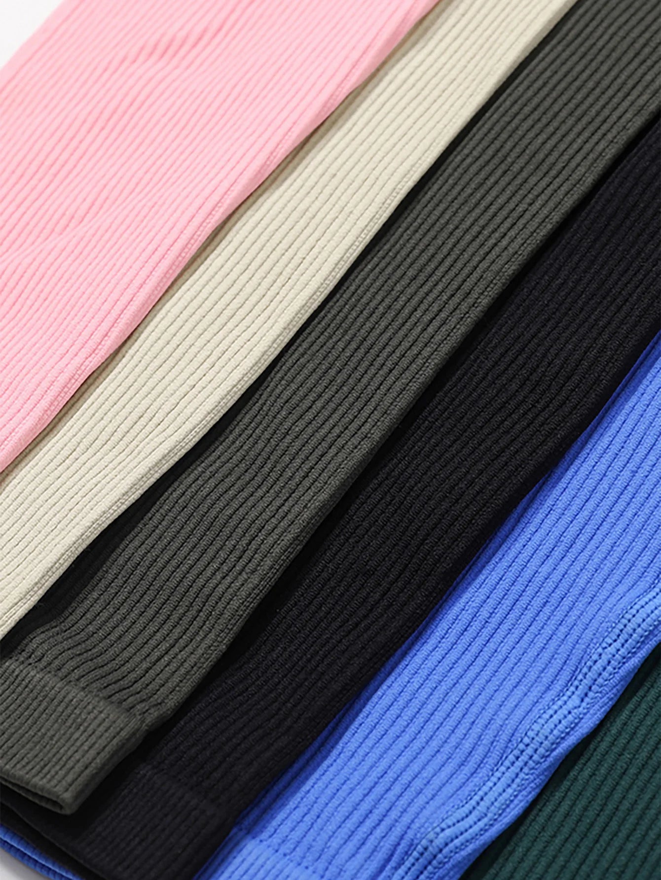 Solid Color Ribbed Yoga Jumpsuit, Seamless Slim Fit Long Sleeve Sports Bodysuit, Women'S Activewear