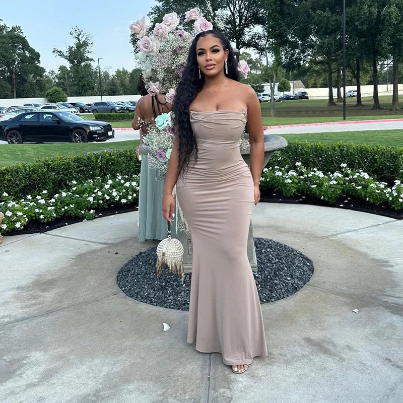 Party Dress Women Summer Sexy Sleeveless Spaghetti Strap Backless Dress Streetwear Bodycon Fashion Elegant Club Dresses Female