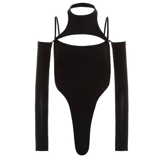 Y2K Sexy Camisole Women'S Backless Hollow Out Irregular Bodysuits Top Summer New Fashion Solid Color Shirt Body Tops Jumpsuit